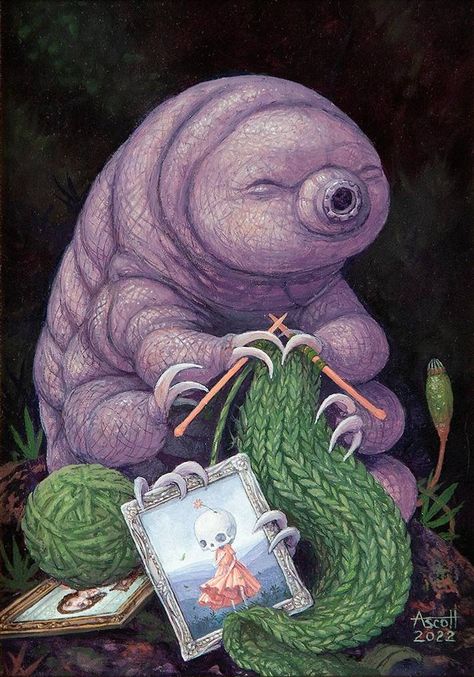 Moss Piglet, Biology Art, Arch Enemy, Dark Art Drawings, Lowbrow Art, Solo Exhibition, Pop Surrealism, Arte Animal, Weird Art