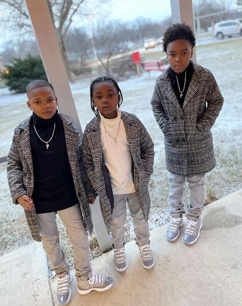 Little Boys Outfit Ideas, Toddler Outfits Black Kids, Black Toddler Boy Outfits, Black Boy Outfits Kids, Little Black Boy Outfits, Little Boy Outfits Black Boys, Toddler Boy Outfits Black Boys, Baby Boy Drip, Boys Church Outfit