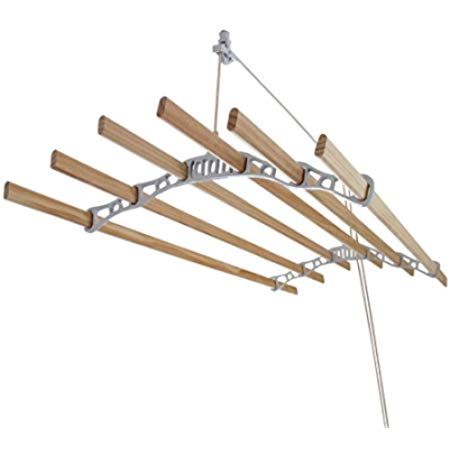 The Original SHEILA MAID ® Airer 57" 6 Rail Extra Wide - White: Amazon.co.uk: Kitchen & Home Remove Clutter, Drying Rack Laundry, Laundry Drying, Clothes Dryer, Wooden Ceilings, Washing Line, Large Clothes, Clothes Drying Racks, Victorian Design