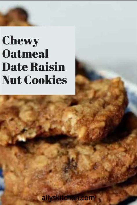 Date Oatmeal Cookies Recipes, Date And Oatmeal Cookies, Copycat Archway Date Filled Oatmeal Cookies, Oatmeal Raisin Nut Cookies, Date Nut Cookies Recipes, Date Filled Oatmeal Cookies, Oatmeal Date Cookies Recipes, Date Cookies Healthy, Date Oatmeal Cookies