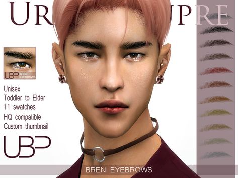 Urielbeaupre's Bren eyebrows Boys Eyebrows, Sims 4 Men Clothing, Straight Eyebrows, Straight Brows, Sims 4 Cc Eyes, Guys Eyebrows, Free Sims 4, Sims 4 Cc Makeup, Sims 4 Characters