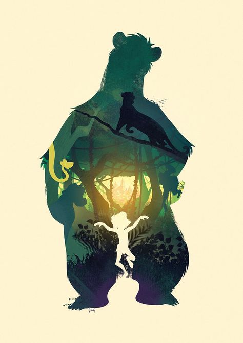 The Jungle Book Art, Jungle Book Poster, Jungle Book Tattoo, Mowgli Jungle Book, Jungle Book Snake, Disney Jungle Book, Jungle Book Characters, Anastacia Disney, Jungle Book Disney