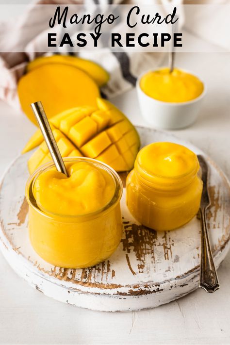 Mango Curd Recipe, Mango Custard Recipe, Curd Recipes, Lemon Poppy Seed Cookies, Mango Curd, Fruit Curd, Cake Filling Recipes, Sugar Recipes, Mango Cream