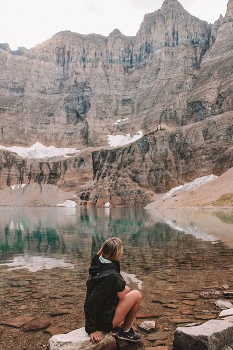 Iceberg Lake In Glacier National Park Olympic National Park Camping, Glacier National Park Itinerary, Montana Aesthetic, Glacier National Park Hikes, Montana Hiking, Glacier National Park Trip, Mountain Vibes, Mountain Aesthetic, Instagram Places