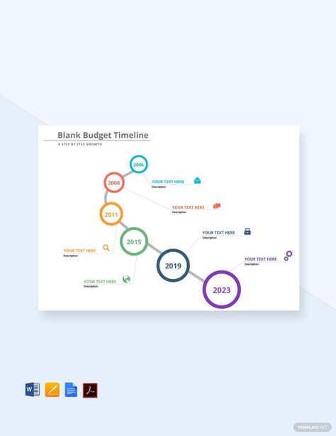 Instantly Download Free Blank Budget Timeline Template, Sample & Example in PDF, Microsoft Word (DOC), Apple Pages Format. Available in A4 & US Sizes. Quickly Customize. Easily Editable & Printable. Timeline Template, Google Sheets, Word Doc, Google Docs, Microsoft Word, Microsoft, Budgeting