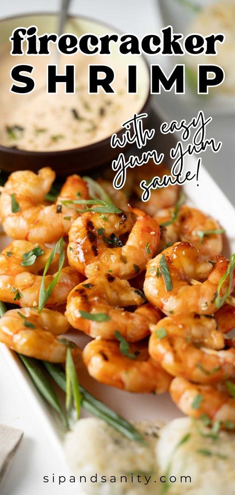 Whip up a quick and tasty meal with these Quick and Easy Grilled Firecracker Shrimp Skewers! With their sweet and spicy marinade, they're sure to please as a dinner option or appetizer. Sweet And Spicy Marinade, Grilled Shrimp Marinade, Shrimp Skewer Recipes, Sweet And Spicy Shrimp, Firecracker Shrimp, Shrimp Marinade, Yum Sauce, Shrimp Sauce, Yum Yum Sauce