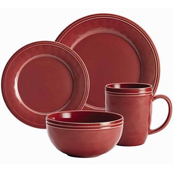 Dinnerware Sets, Dinner Plates & Dish Sets Red Dinnerware Set, Red Dishes, Ceramic Dinnerware Set, Fiesta Dinnerware, Stoneware Dinnerware Sets, Stoneware Dishes, Stoneware Dinnerware, Warm Food, Cozy Kitchen