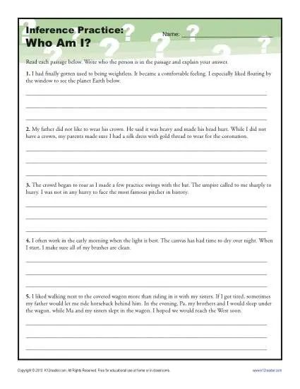 Where Am I? | Inference Worksheet for 4th and 5th Grade Inference Worksheet, Where Am I, Drawing Conclusions, Comprehension Worksheets, Reading Worksheets, Reading Comprehension Worksheets, English Worksheets, Who Am I, Just A Reminder