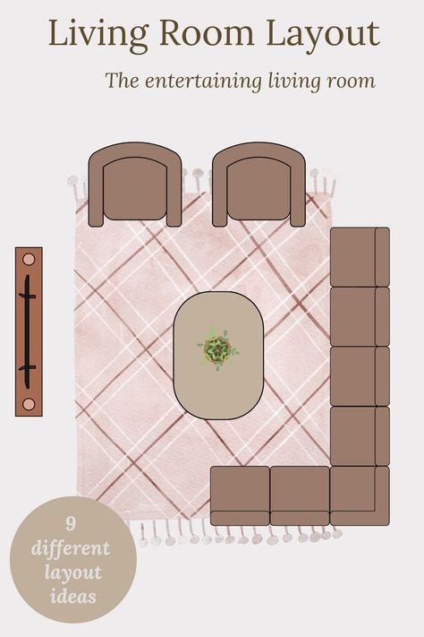 living room floor plan with sofas and armchairs Fungshway Living Room Layout, Small Living Area Layout, Medium Living Room Ideas Layout, Uneven Living Room Layout, Living Room With Tv Layout, Small Living Room Set Up Ideas Layout, Small Living Room Couch Layout, Living Room Configuration Layout, Couch Set Up Layout