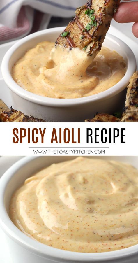 Spicy Mayo Aoli, Mayo Sauce For Burgers, Asian Aioli Sauce, Salmon Aioli Sauce, Savory Dipping Sauce, Spicy Mayo Dipping Sauce, Dipping Sauce Recipes For Vegetables, Spicy Sauce For Burgers, Garlic Aoli Recipe For Burger