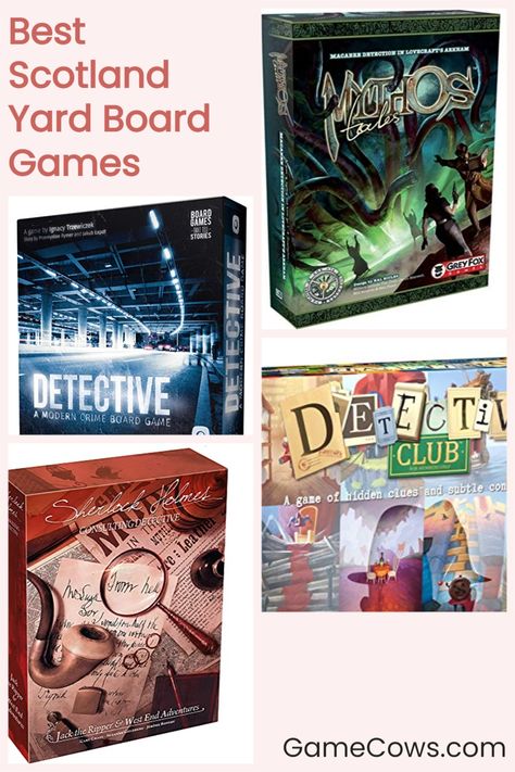 Mystery Board Games, Detective Game, Mysterious Events, Cooperative Games, Scotland Yard, Yard Games, Love Games, Family Game, All Games