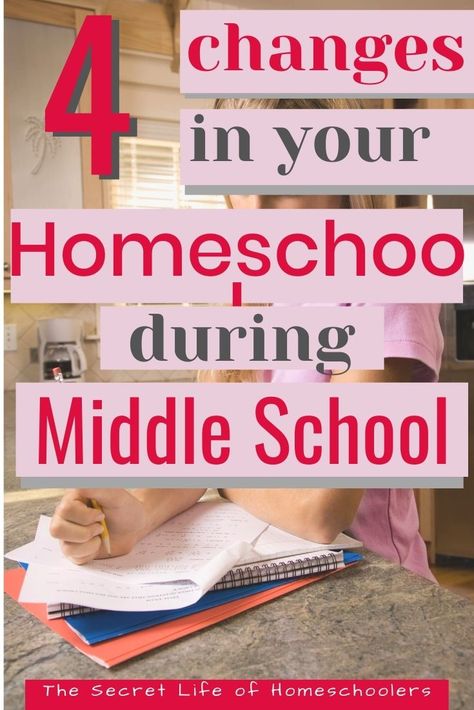 When you have middle school kids in your homeschool, you will notice some changes that occur. It is natural. Here are some things I've learned to help you through the middle school years. Homeschool Room Ideas At Home Middle School, Homeschooling A Middle Schooler, Middle School Homeschool Ideas, Homeschool Activities Middle School, Homeschooling Middle Schoolers, Middle School Homeschool Room, Homeschool Room Ideas Middle School, Homeschool Schedule Middle School, Homeschool For Middle Schoolers