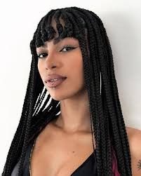 Braids Bangs, African Tops For Women, Fringe Braid, V Hair, African Tops, Braided Bangs, Hair Creations, Fringe Hairstyles, Latest African Fashion Dresses