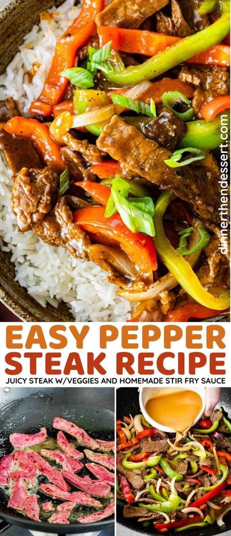 Steak With Bell Peppers And Onions, Steak Ideas For Dinner Families, Pepper Onion Steak, Peper Steak Recipe Easy, Recipe With Peppers And Onions, Beef And Peppers Stir Fry Easy Recipes, Pepper Steak Sauce Recipe, Recipes With Peppers And Onions, Steak Dinner Ideas Easy