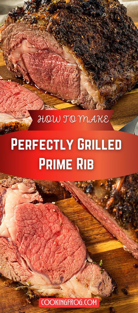 Prime Rib Easy, Poor Mans Prime Rib, Grilled Prime Rib, Rib Dinner, Cranberry Walnut Salad, Prime Ribs, Prime Rib Dinner, Moms Recipes, Cooking Prime Rib