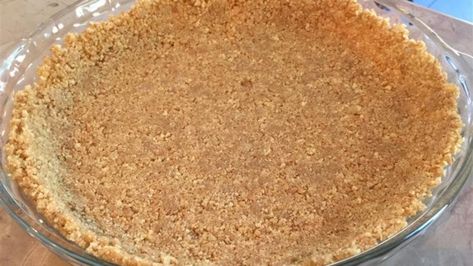 Graham Cracker Crust I Recipe - Allrecipes.com Easy Peach Pie, Graham Cracker Crust Recipe, Peach Pie Recipes, Homemade Graham Cracker Crust, Ritz Cracker, Graham Cracker Crust Pie, Homemade Graham Crackers, Pudding Desserts, S'mores