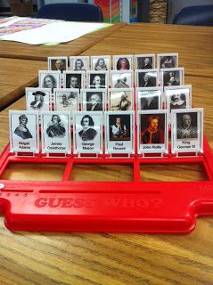 A Crafty Teacher: Guess Who! American History History Teacher Classroom, History Classroom Decorations, American History Classroom, Social Studies Education, 4th Grade Social Studies, 5th Grade Social Studies, Social Studies Classroom, History Classroom, Social Studies Activities