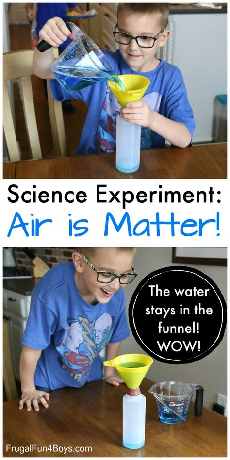 Science Demonstration: Air Takes Up Space - Frugal Fun For Boys and Girls Space Experiments, Science Demonstrations, Science Space, Matter Science, Kid Experiments, Cool Science Experiments, Kindergarten Science, Preschool Science, Science Fair Projects