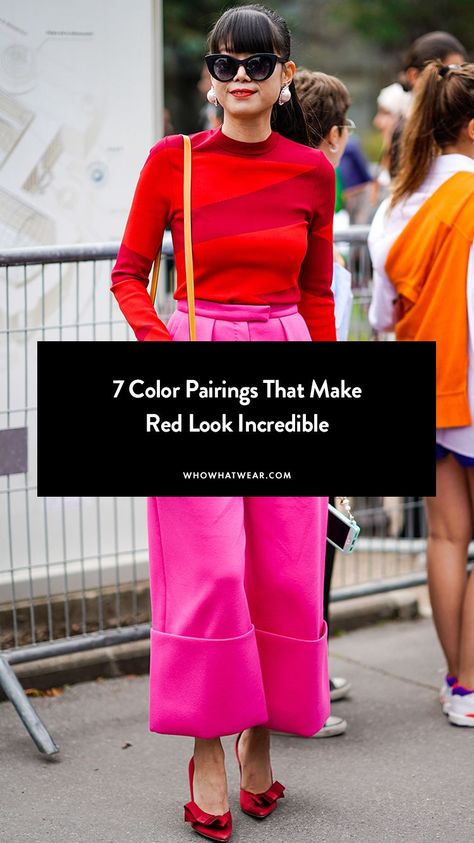 Red Trousers Outfit Classy, Red Jumper Outfit, Red Tshirt Outfit, Red Trousers Outfit, Red Shirt Outfits, Red Linen Pants, Red Top Outfit, Red Pants Outfit, Dress Trending