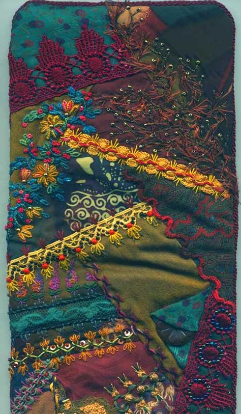 Various Projects using Crazy quilting Victorian Quilts, Hippy Art, Crazy Quilts Patterns, Quilting 101, Crazy Patchwork, Hand Embroidery Patterns Flowers, Crazy Quilting, Embroidered Quilts, Crazy Quilt