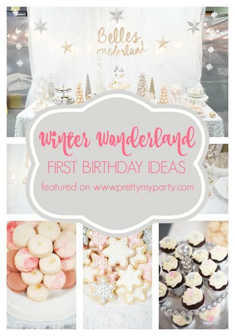 Check out the adorable Winter "ONE-derland" 1st birthday ideas on www.prettymyparty.com. Winter Wonderland First Birthday, Wonderland First Birthday, Winter Onederland Party Girl, First Birthday Ideas, First Birthday Winter, First Birthday Party Ideas, Winter Onederland Birthday Party, Winter Onederland Party, Onederland Birthday Party