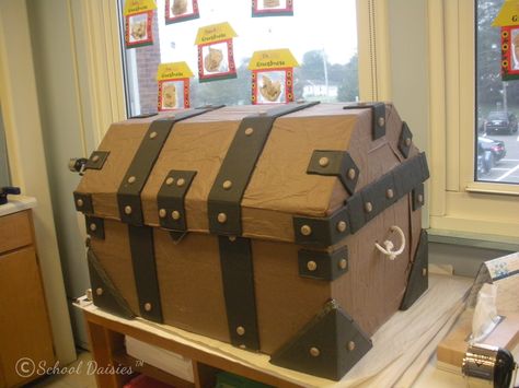 Classroom Management- Treasure Chest of Prizes.  This treasure chest is made out of cardboard boxes and filled with fun treats (many of which are donated by the parents at the start of the school year.) www.schooldaisies.com Whole Class Rewards, Behavior Management Plan, Chest Ideas, Prize Box, Behavior Rewards, Classroom Prizes, Classroom Rewards, Fun Treats, Treasure Box