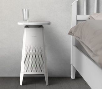 COZY  Furniture Air Purifier and Wireless Charger in One Cozy Table, Air Purifier Design, Cozy Furniture, Domestic Appliances, Fall Bedroom, Air Purifiers, Smart Furniture, Yanko Design, Indoor Air Quality