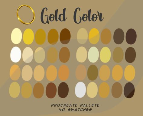 Fairytale Palette, Procreate Pallets, Gem Tutorial, Procreate Swatches, Gold Colour Palette, Burgundy Background Aesthetic, Color Palette Procreate, Procreate Palette, Gold Color Palette