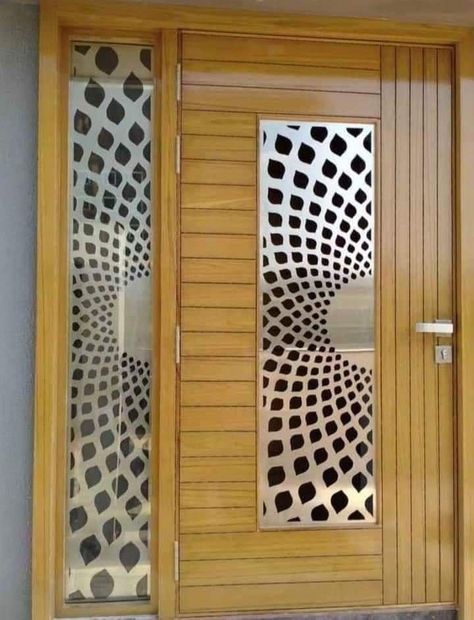 Wood Man Door Design, Wooden Sefty Door Design Entrance, Sefty Door Grill Design, Man Door Design Modern Wood, Men Dor Dijain, Sefty Door Design Entrance Wooden, Men Dor Dijain Wood, Sefty Door Design Modern Metal, Sefty Door Design Home