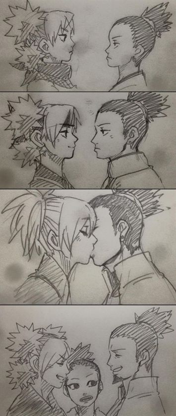 Shikamaru And Temari Drawing, Temari Naruto, Shikamaru Temari, Naruto And Shikamaru, Shikamaru And Temari, Shikamaru Nara, Nara Japan, Naruto Couples, Naruto Gif