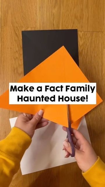 Fact Families Craft, Halloween Fact Families, Fact Family Haunted House, Fact Family Craft, Fall Facts, Haunted House Craft, Something Creative, October Crafts, Halloween Facts