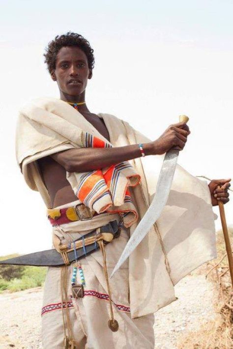 Holding Dagger Reference, Afar Tribe, Afar People, African Warrior, Horn Of Africa, African People, African Textiles, Out Of Africa, African History