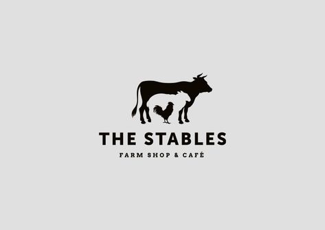 The Stables Farm Shop by Paul Beef Farm Logo, Farm Shop Branding, Meatshop Logo, Farm Logo Inspiration, Equine Logos, Sheep Logo, Farm Logo Design, Cow Logo, The Stables