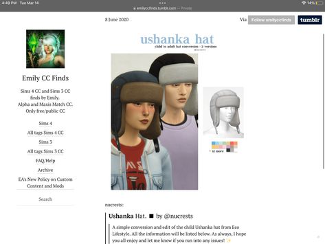 you have my attention; Sims 4 Cc Ushanka Hat, Ushanka Sims 4 Cc, Sims4 Hat Cc, Sims 4 Ushanka, Ushanka Hat, Sims 4 Sims, Sims 3 Cc Finds, Cc Hats, Russian Hat