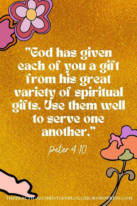 Spiritual Gifts Quotes, Spiritual Gifts From God, Christian Teacher Quotes, Bible Verse About Giving, Spiritual Gifts Test, Group Snacks, Med Motivation, Spiritual Warfare Prayer, Gifts From God