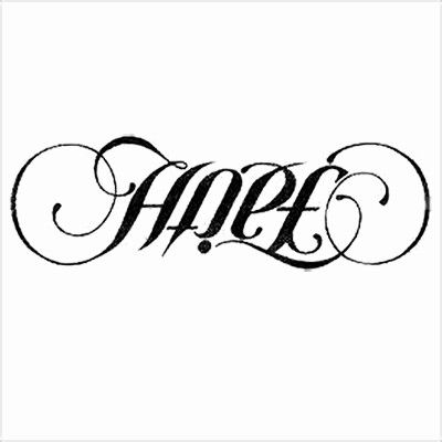 Faith / Hope wrist tattoo Hope Tattoo Fonts, Hope Tattoo Ideas, Faith Hope Tattoo, Hope Lettering, Trust Tattoo, Tattoo Generator, Faith Tattoo On Wrist, Ambigram Tattoo, Hope Tattoo