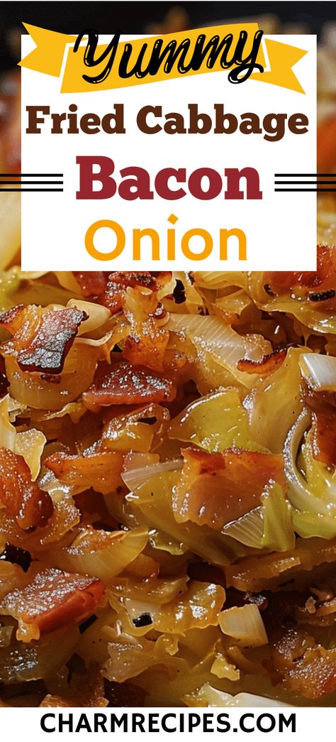 Cooking Fried Cabbage with Bacon and Onion Cabbage With Bacon And Onion, Savory Cabbage, Fried Cabbage Recipe, Fried Cabbage With Bacon, Cabbage Recipes Southern, Fried Cabbage With Sausage, Easy Cabbage Recipes, Cabbage With Bacon, Fried Cabbage Recipes