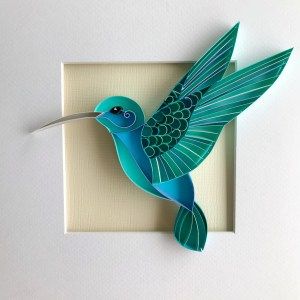 Whimsical Nursery Art, Paper Art Tutorial, Hummingbird Artwork, Paper Cactus, Quilling Animals, Arte Quilling, Paper Quilling Tutorial, Paper Quilling For Beginners, Paper Art Design