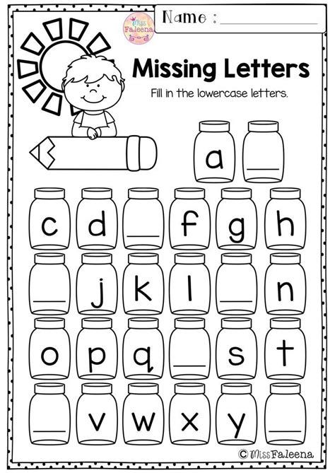 Kindergarten Morning Work (Set 1) | School Worksheets Morning Work Kindergarten Free, Morning Worksheets, Morning Work Activities, Kindergarten Morning Work, Missing Letters, Practice Tracing, Abc Worksheets, Alphabet Worksheets Kindergarten, Alphabet Kindergarten