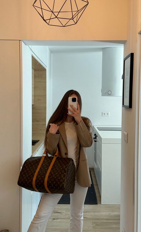 Louis Vuitton Keepall 45, Keepall 45, Louis Vuitton Keepall, Louis Vuitton, Hair, Travel, Beauty, Quick Saves