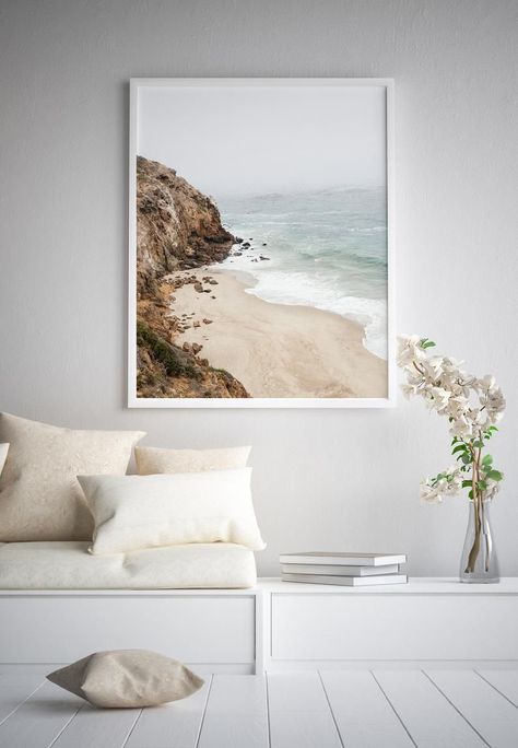 Bring the Beach Inside: How Coastal Farmhouse Wall Art Can Transform Your Space Farmhouse Coastal Decor, Printable Wall Art Bedroom, Modern Farmhouse Wall Decor, Modern Coastal Decor, Farmhouse Coastal, Neutral Print, Apartment Decoration, Wall Art Farmhouse, Coastal Wall Decor