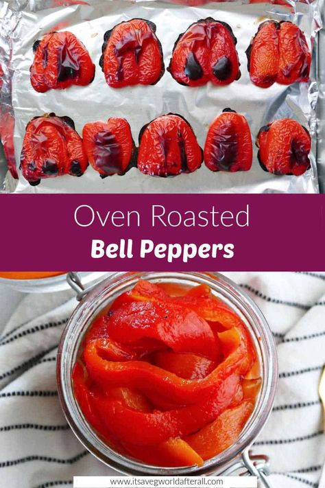 Italian Roasted Peppers, Augratin Potatoes, Roasted Pepper Recipes, Roasted Veggies Recipe, Roasted Bell Peppers, Italian Roast, Bell Pepper Recipes, Healthy Vegetable Recipes, Appetizers Easy Finger Food