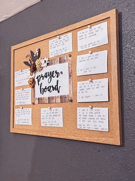 Prayer Board Ideas, Diy Prayer Board, Prayer Boards, Prayer Vision Board, Saving Methods, Prayer Room Ideas, Sunday School Rooms, Family Prayer, Board Party