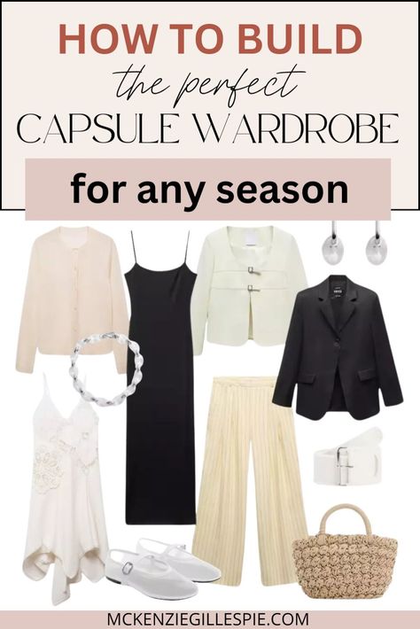 Ready to build a starter capsule wardrobe that works no matter the season? This guide will help you choose women's fashion essentials that effortlessly fit into your daily routine. Learn how to make seasonal fashion easy with staple items that are perfect for layering and mixing throughout the year. Winter Basics, Perfect Capsule Wardrobe, Spring Wardrobe Essentials, Fashion Staples, Timeless Basics, Seasonal Wardrobe, Fall Layers, Versatile Wardrobe, Wardrobe Basics