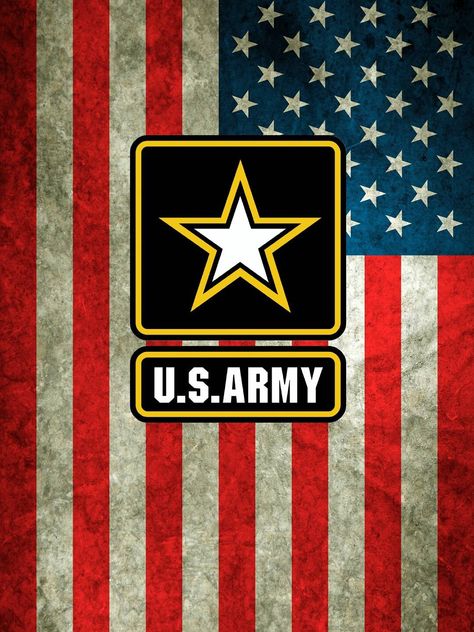 US Flag w Army logo Army Wallpaper Iphone, Us Army Wallpaper, Us Army Flag, Us Army Logo, Us Army Infantry, Us Army Soldier, Military Images, Best Army, Army Logo