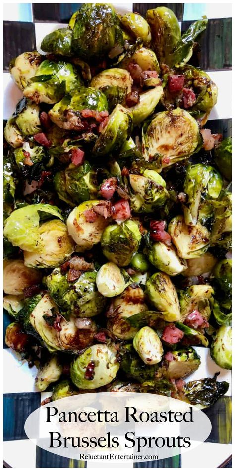 Brussel Sprouts With Pancetta, Tartiflette Recipe, Thanksgiving Side Dishes Healthy, Pancetta Recipes, Healthy Side Dish, Roasted Brussel, Roasted Brussels Sprouts, Sprout Recipes, Brussels Sprouts Recipe