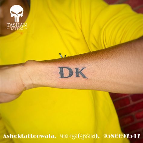 TashanTattoo
AshokTattooWala
S.4.5,Tirupati plaza
Opp. New bus stand
Near gd modi collage
Palanpur (gujrat)
9586697547
9687533310 Dk Logo, Gold Logo Design, Letter Tattoo, Logo Gallery, Tattoo Lettering, Gold Logo, Anime Guys, Dvd, Logo Design