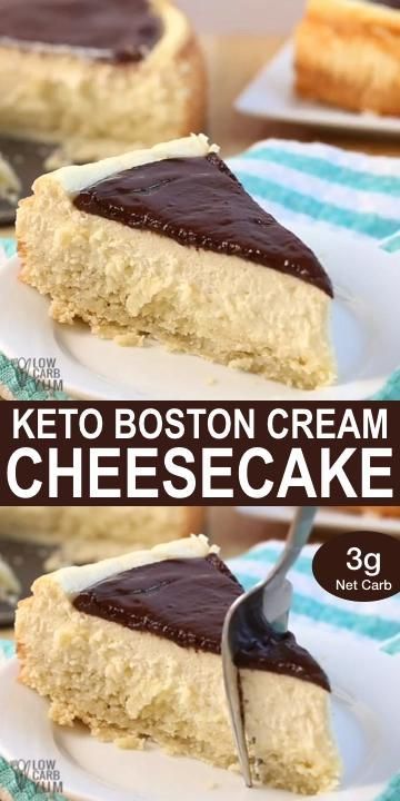 Boston Cream Cheesecake, Keto Boston Cream, Keto Cornbread, Cream Cheesecake, Postre Keto, Keto Chocolate Chip Cookies, Boston Cream, Keto Cake, Keto Dessert Easy