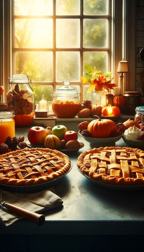 Apple pie and pumpkins to get you ready for pumpkin spiced latte season! Cooking Fall Aesthetic, Cozy Autumn Food, Food Fall Aesthetic, Autumn Baking Aesthetic, Fall Vibes Aesthetic Food, Fall Aesthetic Food Vintage, Pumpkin Spice Fall Aesthetic, Cute Fall Wallpaper, Fall Is Here