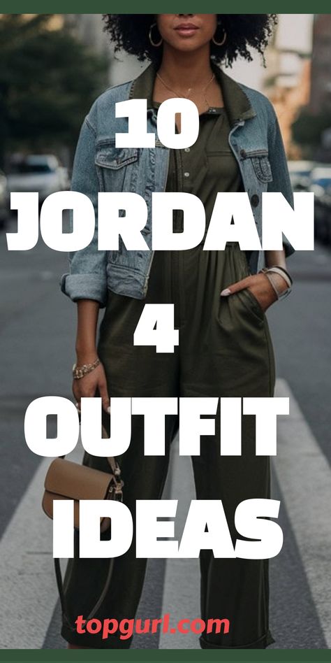 Jordan 4 Outfit Ideas: How to Rock Your Sneaker Game Jordan Sneakers For Ladies, Pink Air Jordans Outfit Ideas, Jordan 4 White And Gold Outfit, Streetwear Fashion With Jordans, Grey Sneakers Outfit Women Casual, How To Style Jordan 3 Women, Women Outfits With Jordans, Black Jordans Outfit Women, Jordan 3 Women Outfit